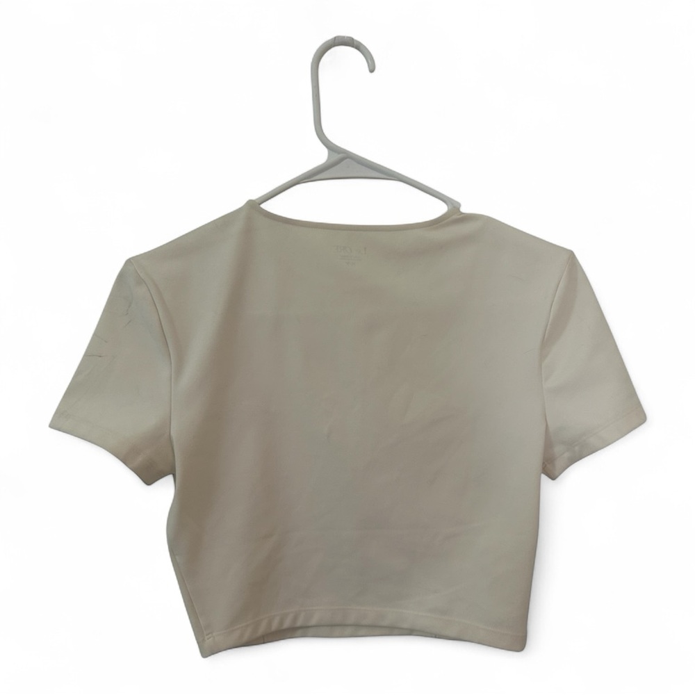 LeORE Cream Cropped Top - Picture 3 of 4